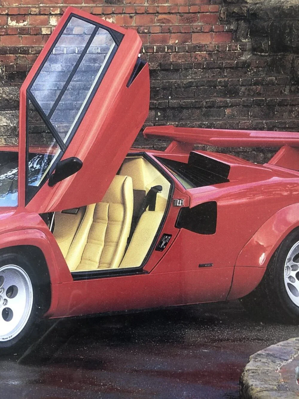 Vintage 80s Lamborghini Countach Wall Clock LP500QV Retro Supercar Decor Kimball